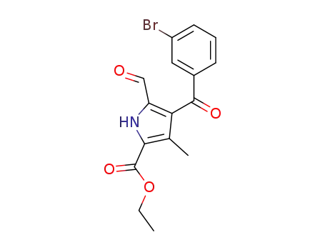 ethyl 4-(3-bromobenzoyl)-5-formyl-3-methyl-1H-pyrrole-2-carboxylate