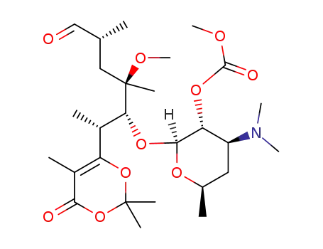 (2S,3R,4S,6R)-4-(dimethylamino)-2-(((2R,3R,4R,6R)-4-methoxy-4,6-dimethyl-7-oxo-2-(2,2,5-trimethyl-4-oxo-4H-1,3-dioxin-6-yl)heptan-3-yl)oxy)-6-methyltetrahydro-2H-pyran-3-yl methyl carbonate