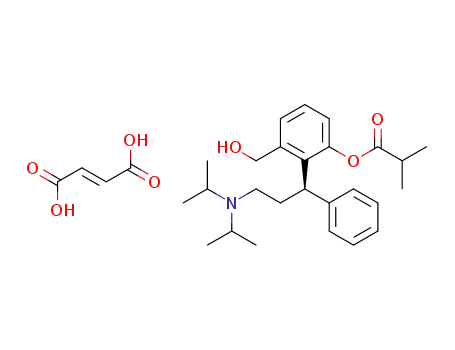 [2-[(1R)-3-(di(propan-2-yl)amino)-1-phenylpropyl]-4-(hydroxymethyl)phenyl]-2-methylpropanoate fumarate