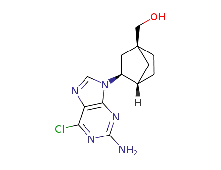 [(1R*,3R*,4R*)-3-(2-amino-6-chloro-9H-purin-9-yl)bicyclo[2.2.1]hept-1-yl]methanol