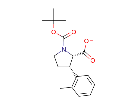 (2S,3S)-1-(tert-butoxycarbonyl)-3-(2-methylphenyl)pyrrolidine-2-carboxylic acid