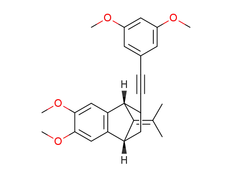 (1R*,4S*)-2-((3,5-dimethoxyphenyl)ethynyl)-6,7-dimethoxy-9-(propan-2-ylidene)-1,2,3,4-tetrahydro-1,4-methanonaphthalene