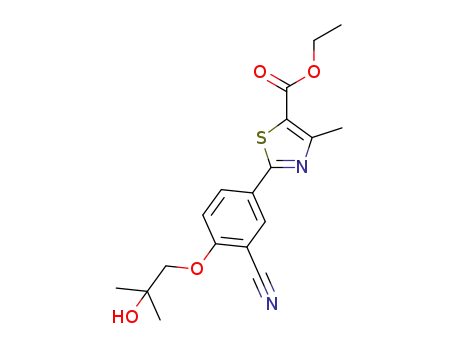 ethyl 2-[3-cyano-4-(2-hydroxy-2-methylpropoxy)phenyl]-4-methylthiazole-5-carboxylate