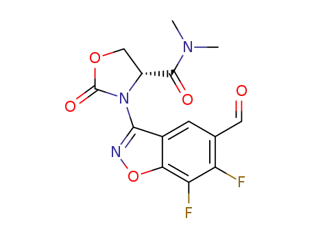 (R)-3-(6,7-difluoro-5-formylbenzo[d]isoxazol-3-yl)-N,N-dimethyl-2-oxooxazolidine-4-carboxamide
