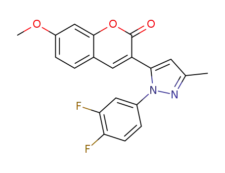 3-(1-(3,4-difluorophenyl)-3-methyl-1H-pyrazol-5-yl)-7-methoxy-2H-chromen-2-one