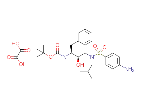 1-benzyl-2-hydroxy-3-([isobutyl-(4-aminobenzenesulfonyl)amino]propyl)carbamic acid tert-butyl ester oxalate