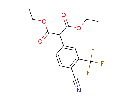 diethyl 2-[4-cyano-3-(trifluoromethyl)phenyl]propanedioate