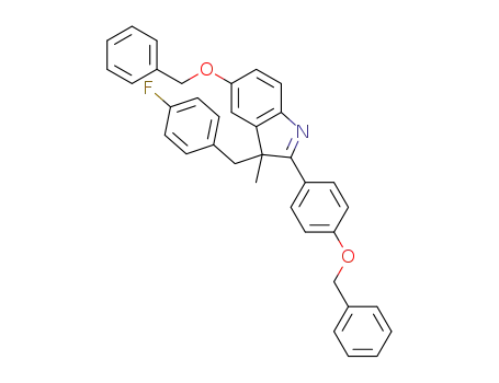3-(4-fluorobenzyl)-5-(benzyloxy)-2-(4-(benzyloxy)phenyl)-3-methyl-3H-indole