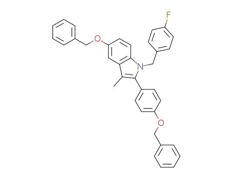 1-(4-fluorobenzyl)-5-(benzyloxy)-2-(4-(benzyloxy)phenyl)-3-methyl-1H-indole