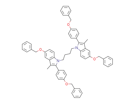 1,4-bis(5-(benzyloxy)-2-(4-(benzyloxy)phenyl)-3-methyl-1H-indol-1-yl)butane