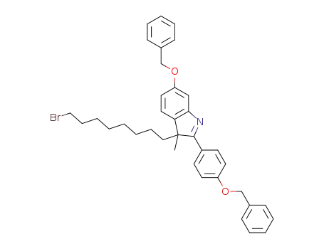 6-(benzyloxy)-2-(4-(benzyloxy)phenyl)-3-(8-bromooctyl)-3-methyl-3H-indole