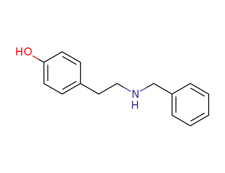 Molecular Structure of 52447-50-4 (Phenol, 4-[2-[(phenylmethyl)amino]ethyl]-)