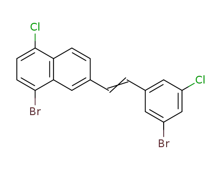 4-bromo-6-(2-(5-bromo-3-chlorophenyl)vinyl)-1-chloronaphthalene