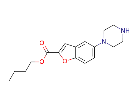 n-butyl 5-(piperazin-1-yl)benzofuran-2-carboxylate