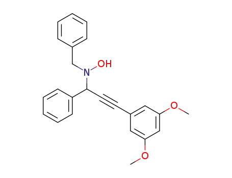 N-benzyl-N-(3-(3,5-dimethoxyphenyl)-1-phenylprop-2-yn-1-yl)-hydroxylamine