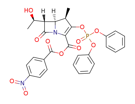 (4R,5R,6S)-3-((diphenoxyphosphoryl)oxy)-6-((R)-1-hydroxyethyl)-4-methyl-7-oxo-1-azabicyclo[3.2.0]hept-2-ene-2-carbonyl p-nitrobenzoate