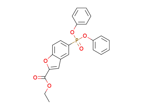ethyl 5-(diphenoxyphosphoryl)benzofuran-2-carboxylate
