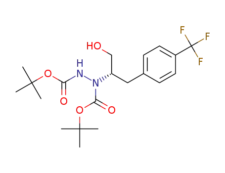 (S)-di-tert-butyl 1-(1-hydroxy-3-(4-(trifluoromethyl)phenyl)propan-2-yl)hydrazine-1,2-dicarboxylate