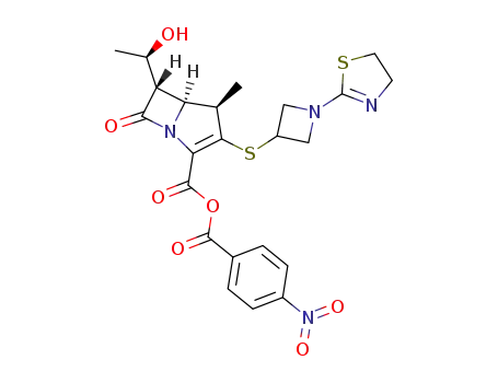 (4R,5S,6S)-3-((1-(4,5-dihydro-1,3-thiazol-2-yl)azetidin-3-yl)thio)-6-((R)-1-hydroxyethyl)-4-methyl-7-oxo-1-azabicyclo[3.2.0]hept-2-ene-2-carbonyl 4-nitrobenzoate