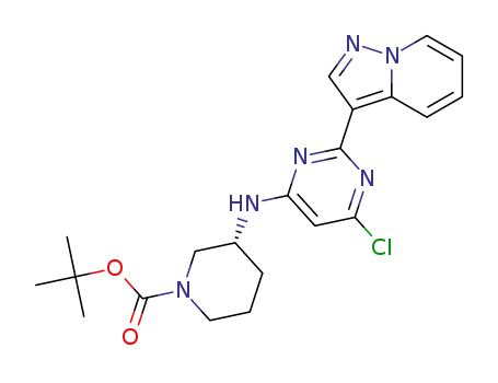 tert-butyl (3R)-3-[(6-chloro-2-pyrazolo[1,5-a]pyridin-3-ylpyrimidin-4-yl)amino]piperidine-1-carboxylate