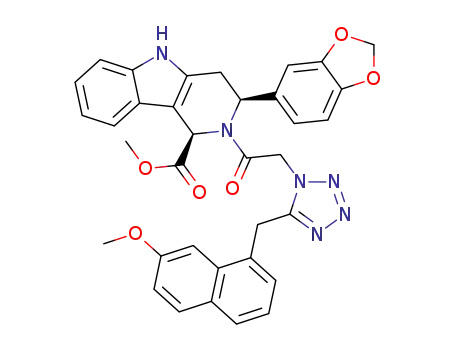 1-benzo[1,3]dioxol-5-yl-2-{2-[5-(7-methoxy-naphthalen-1-ylmethyl)-tetrazol-2-yl]acetyl}-2,3,4,9-tetrahydro-1H-[b]-carboline-3-carboxylic acid methyl ester