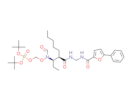 di-tert-butyl ((4R,5R)-4-ethyl-3-formyl-6,10-dioxo-5-pentyl-10-(5-phenylfuran-2-yl)-2-oxa-3,7,9-triazadecyl) phosphate