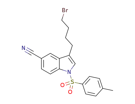 3-(4-bromobutyl)-1-(p-toluenesulfonyl)-1H-indole-5-carbonitrile
