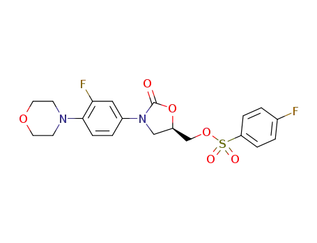 (R)-[3-(3-fluoro-4-morpholin-4-ylphenyl)-2-oxo-5-oxazolidinyl]methyl p-fluorobenzenesulfonate