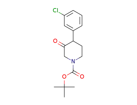 tert-butyl 4-(3-chlorophenyl)-3-oxopiperidine-1-carboxylate