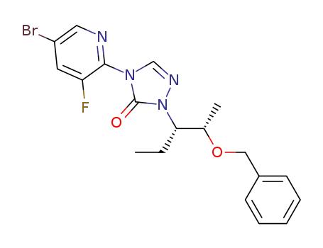 2-((2S,3S)-2-(benzyloxy)pentan-3-yl)-4-(5-bromo-3-fluoropyridin-2-yl)-2,4-dihydro-3H-1,2,4-triazol-3-one