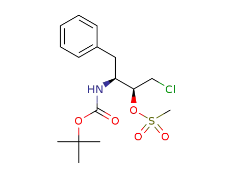 (1S,2S)-(1-benzyl-3-chloro-2-methanesulfonyloxypropyl)carbamate tert-butyl ester