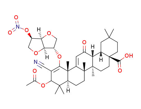 1-isosorbide mononitrate 2-cyano-3-acetoxy-12-oxoolean-2(3),9(11)-diene-28-carboxylic acid