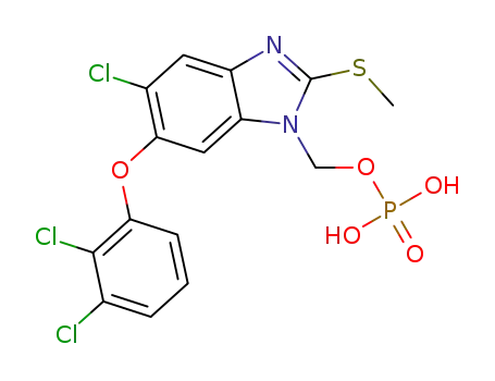 [5-chloro-2-(methylthio)-6-(2,3-dichlorophenoxy)-1H-benzimidazol-1-yl]methyl dihydrogen phosphate