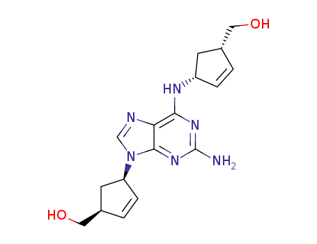 ((1S,4R)-4-(2-amino-6-((1R,4S)-4-(hydroxymethyl)cyclopentyl-2-enylamino)-9H-purin-9-yl)cyclopent-2-enyl) methanol