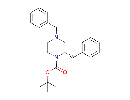 (S)-tert-butyl 2,4-dibenzylpiperazine-1-carboxylate