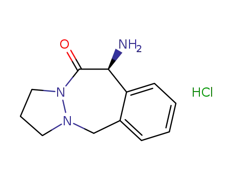 (S)-10-amino-2,3,5,10-tetrahydro-1H,11H-benzo[d]pyrazolo[1,2-a][1,2]diazepin-11-one hydrochloride