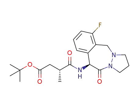 tert-butyl (R)-4-(((S)-6-fluoro-11-oxo-2,3,10,11-tetrahydro-1H,5H-benzo[d]pyrazolo[1,2-a][1,2]diazepin-10-yl)amino)-3-methyl-4-oxobutanoate