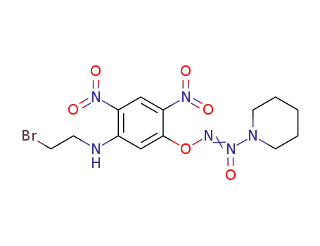 O2-(2,4-dinitro-5-(2-bromoethylamino)phenyl)-1-(piperidine-1-yl)diazen-1-ium-1,2-diolate