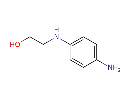 Molecular Structure of 19298-14-7 (2-(2-Hydroxyethyl)-p-phenylenediamine)