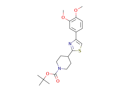 tert-butyl 4-(4-(3,4-dimethoxyphenyl)thiazol-2-yl)piperidine-1-carboxylate