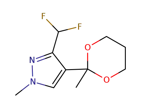 3-(difluoromethyl)-1-methyl-4-(2-methyl-1,3-dioxan-2-yl)-1H-pyrazole