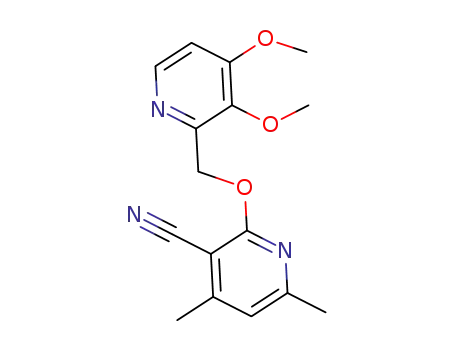 2-((3,4-dimethoxypyridin-2-yl)methoxy)-4,6-dimethylnicotinonitrile