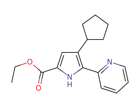 ethyl 4-cyclopentyl-5-(pyridin-2-yl)-1H-pyrrole-2-carboxylate