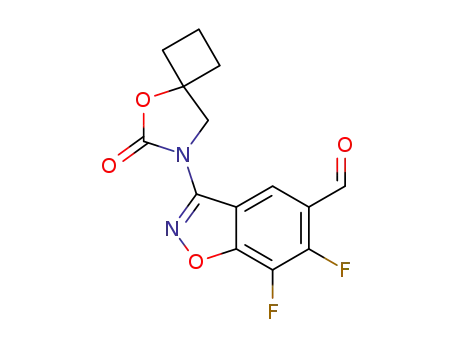 6,7-difluoro-3-(6-oxo-5-oxa-7-azaspiro[3.4]octan-7-yl)benzo[d]isoxazole-5-carbaldehyde