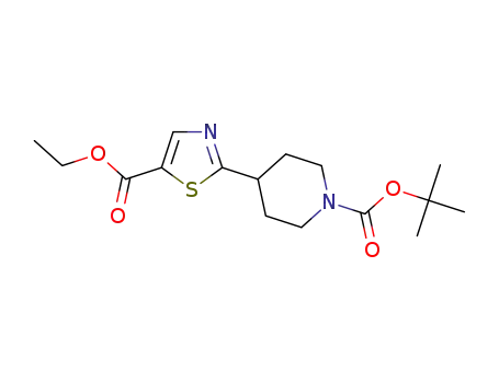 tert-butyl 4-(5-(ethoxycarbonyl)-1,3-thiazol-2-yl)piperidine-1-carboxylate