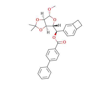 [(R)-[(3aR,4R,6R,6aR)-4-methoxy-2,2-dimethyl-3a,4,6,6a-tetrahydrofuro[3,4-d][1,3]dioxol-6-yl]-(4-bicyclo[4.2.0]octa-1,3,5-trienyl)methyl] 4-phenylbenzoate