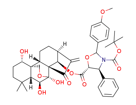3-(tert-butyl)-5-((1S,5S,6S,6aR,9S,11aS,11bS,14R)-1,5,6-trihydroxy-4,4-dimethyl-8-methylene-7-oxododecahydro-1H-6,11b-(epoxymethano)-6a,9-methanocyclohepta[a]naphthalen-14-yl)(4S,5R)-2-(4-methoxyphenyl)-4-phenyloxazolidine-3,5-dicarboxylate