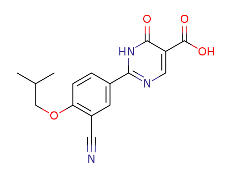 2-(3-cyano-4-isobutoxyphenyl)-6-oxo-1,6-dihydropyrimidine-5-carboxylic acid