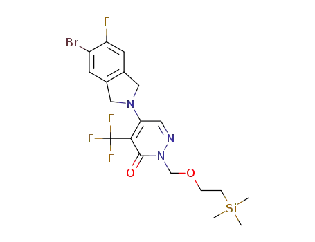 5-(5-bromo-6-fluoro-2,3-dihydro-1H-isoindol-2-yl)-4-(trifluoromethyl)-2-[[2-(trimethylsilyl)ethoxy]methyl]-2,3-dihydropyridazin-3-one