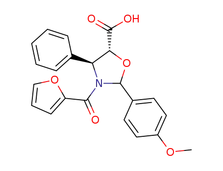 (4S,5R)-3-(2-furanylcarbonyl)-2-(4-methoxyphenyl)-4-phenyl-5-oxazolidinecarboxylic acid